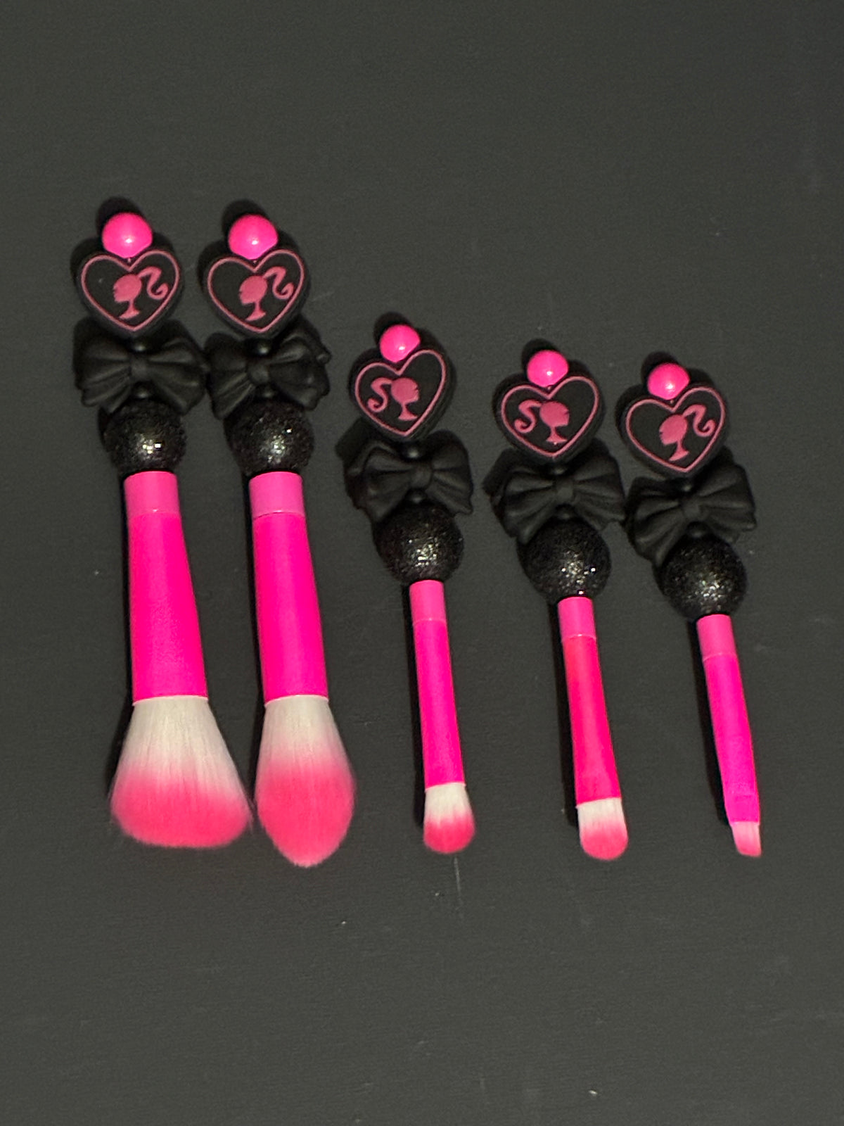 Pink Glam Makeup Brush Set and a Mirror & Comb Set